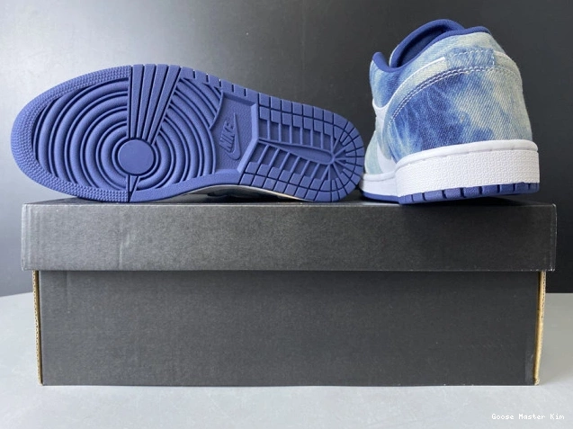 Washed Low 1 Air Jordan Denim CZ8455-100 0722